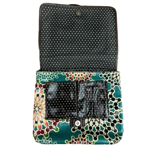 Fossil Keyper Leather Coated Crossbody Bag Floral Key-Per - Picture 3 of 8